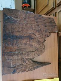 Quadro in legno intagliato artigianale