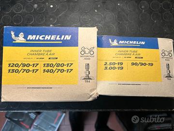 camere d'aria moto MICHELIN cerchi 17" e 19"