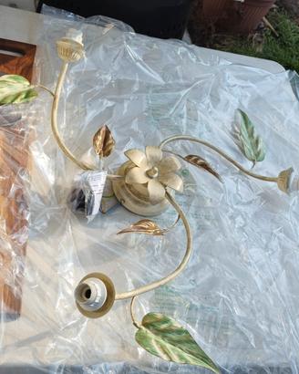 Lampadario in ferro battuto 