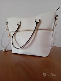 Borsa ecopelle bianca