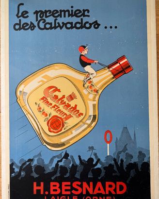 Poster vintage H. BESNARD CALVADOS