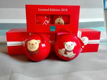 Sei Palline Rosse Teddy Thun   