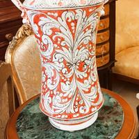 Vaso in ceramica maiolicata di Caltagirone 40 cm