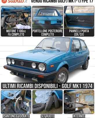 Ricambi Volkswagen Golf MK1 (1974) Motore portiere