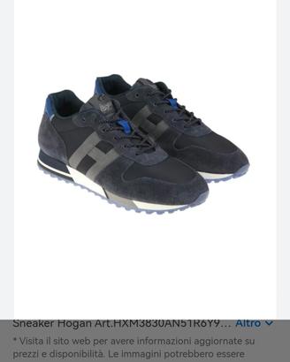 Scarpe Hogan n40/41 Pelle Blu Pagate 370euro 