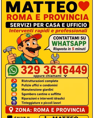 TuttofareRoma24hSgomberi Idraulico Pulizie