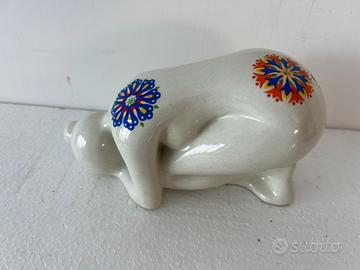 Statua / Salvadanaio Ceramica Design Anni 70