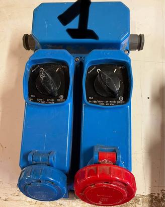 Prese industriali interbloccate 220+380volt
