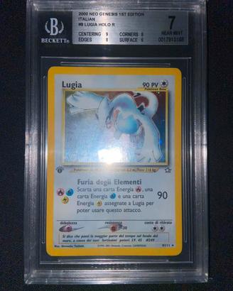 Lugia neo genesis prima edizione in italiano BGS 7