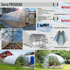 Serra tunnel rinforzata policarbonato alveolare