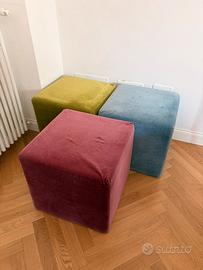 Pouf in velluto