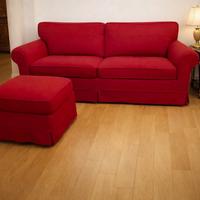 Divano Letto + Pouf mod. APPLE (CONFALONE) Rosso
