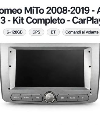 Autoradio per Alfa Romeo Mito (2008-2019) 