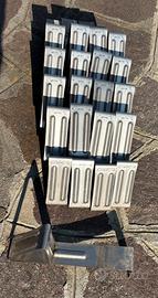 Fermaneve nervati in acciaio inox