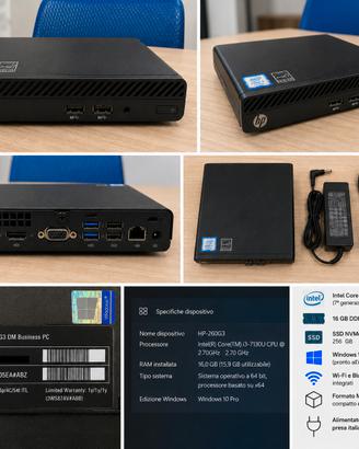 HP 260 G3 MINI PC 16 GB RAM