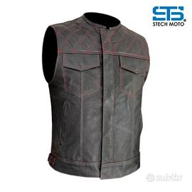 Gilet per Motcilcisti Custom In Pelle Uomo