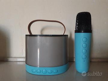Speaker Bluetooth Portatile K52 RGB Blu