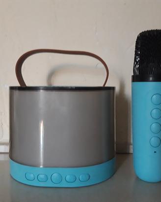 Speaker Bluetooth Portatile K52 RGB Blu