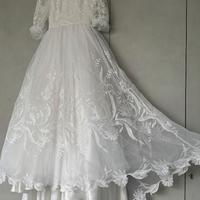 Abito sposa voile seta con strascico medio tg. 42