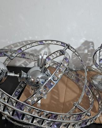 lampadario e 2 lumi da camera da letto