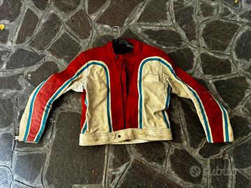 Giacca moto in pelle Vintage