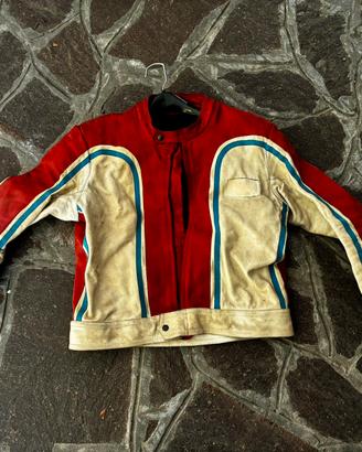 Giacca moto in pelle Vintage