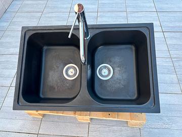LAVELLO DA CUCINA IN FRAGRANITE SCHOCK CON MISCELA