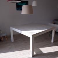 Tavolo bianco in legno shabby cargo milano