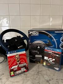 Volante thrustmaster t150 ps4 f12020 gran turismo