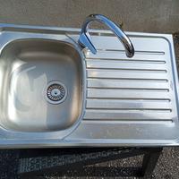 Lavello Cucina Acciaio Inox CM + Miscelatore