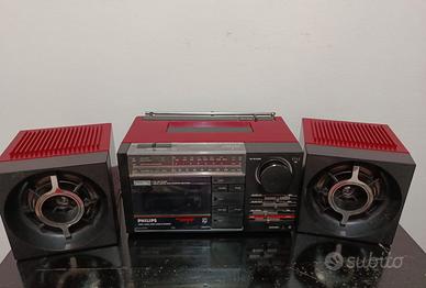 Stereo a cassette vintage Philips 
