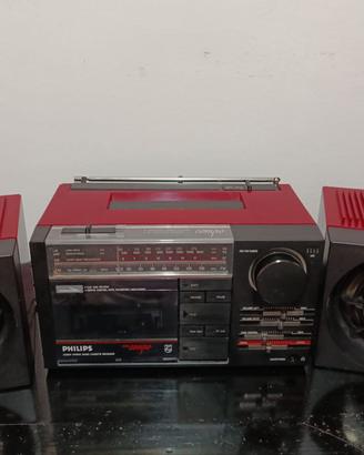 Stereo a cassette vintage Philips 