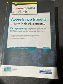 Libro per concorso avvertenze generali