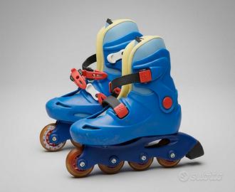 Pattini in linea bambino Decathlon blu