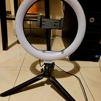 Luce per Selfie Ring Light LED 26cm supporto cell