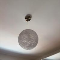 Lampadario rotondo argento LEROY MERLIN