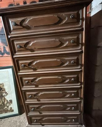 Cassettiera settimino in legno