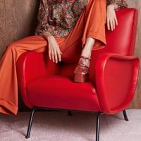 Poltrona tipo Lady Zanuso anni 60 Similpelle