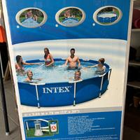 Piscina rotonda intex  3,66m con filtro e telo