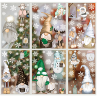 Vetrofanie natalizie 10 pezzi adesivi per finestre