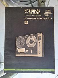 Manuale originale National Panasonic RS-768US