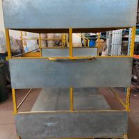 carrello a scaffale 3 ripiani con ruote