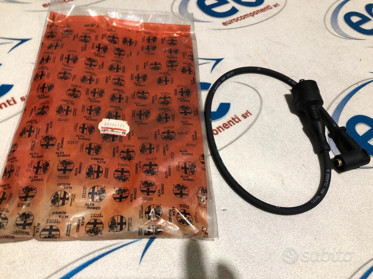 SERIE CAVI CANDELA FIBRA CARBONIO BOBINA PANDA SUPER SILICONE MOTORE Sport Elaborato Con Accensione Elettronica Fiat 500 E 126 - 10