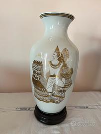 Vaso porcellana Ancap firmato Pino Billi