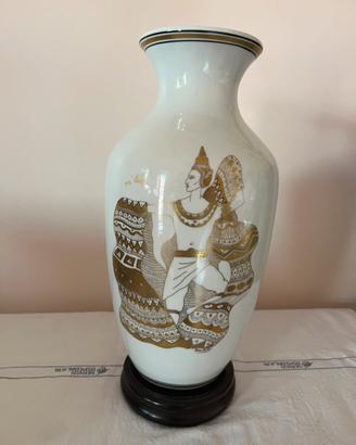 Vaso porcellana Ancap firmato Pino Billi