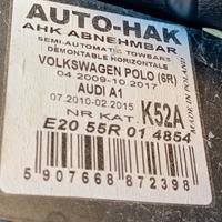 Gancio Traino per Volkswagen Polo / Audi A1