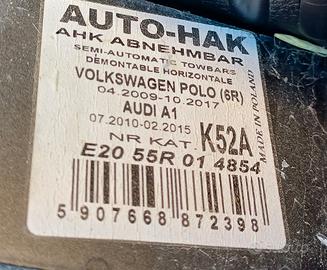 Gancio Traino per Volkswagen Polo / Audi A1