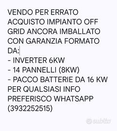 impianto fotovoltaico