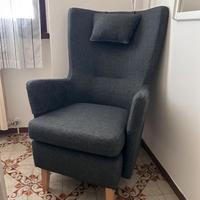 Poltrona IKEA OMTÄNKSAM + cuscino poggiatesta