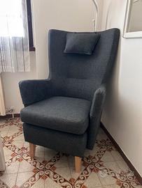 Poltrona IKEA OMTÄNKSAM + cuscino poggiatesta